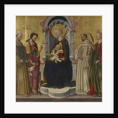 Virgin and Child Enthroned with Four Saints, c.1450 by Neri di Bicci