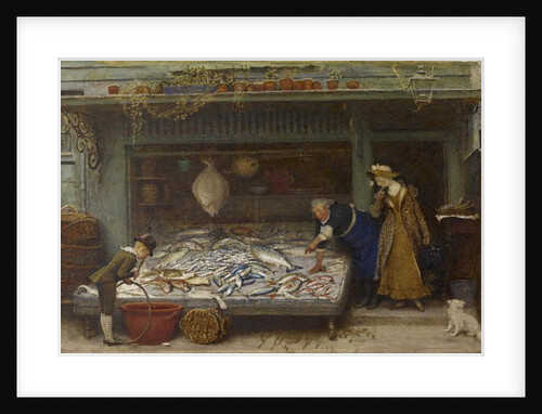 A Fishmonger's Shop, 1873 by Frederick Walker