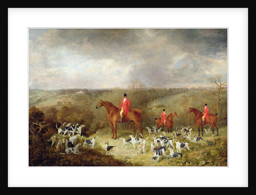 Lord Glamis and his Staghounds, 1823 by Dean I Wolstenholme