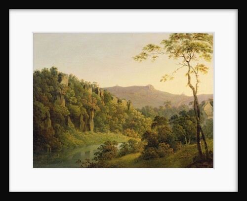 View in Matlock Dale, Looking Towards Black Rock Escarpment, c.1780-5 by Joseph Wright of Derby