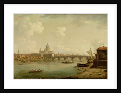 St. Paul's and Blackfriars Bridge, London, c.1770-2 by William Marlow