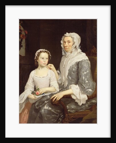 Portrait of an Elderly Lady and a Young Girl by George Beare