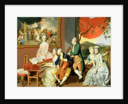 George, 3rd Earl Cowper, with the Family of Charles Gore, c.1775 by Johann Zoffany