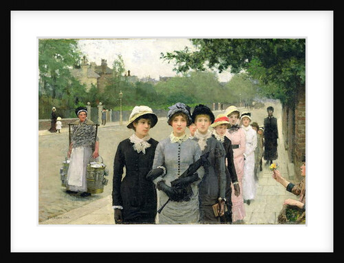 Schoolgirls, 1880 by George Clausen