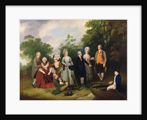 The Oliver and Ward Families in a Garden, c.1788 by Francis Wheatley