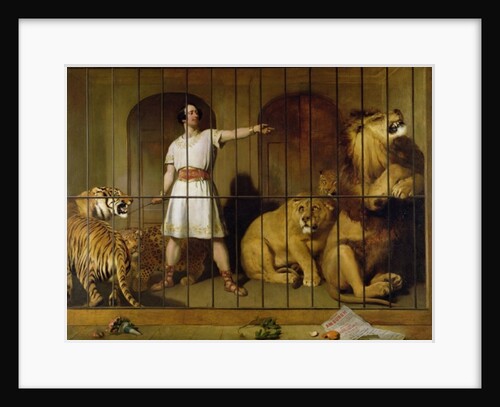 Portrait of Mr Van Amburgh as he Appeared with his Animals at the London Theatre, 1847 by Edwin Landseer