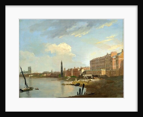 A Study of the Thames with the Final Stages of the Adelphi, 1772 by William Marlow