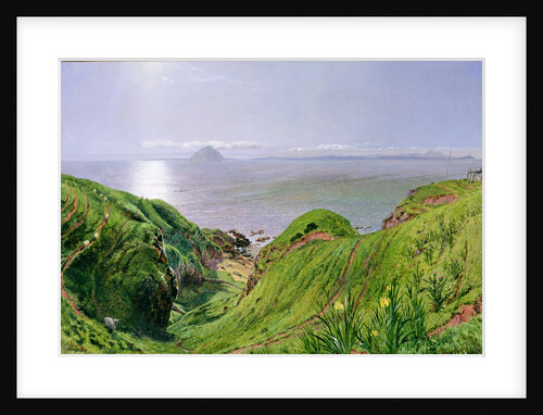 A View of Ailsa Craig and the Isle of Arran, 1860 by William Bell Scott