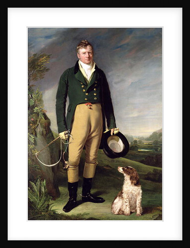 An Unknown Man With his Dog, 1815 by William Owen