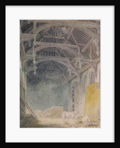Interior of St. John's Palace, Eltham, c.1793 by Joseph Mallord William Turner