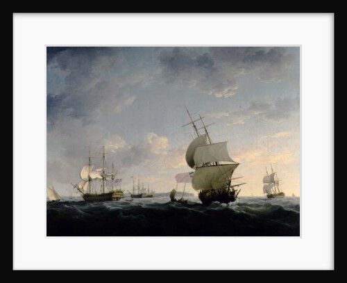 Shipping in the English Channel, c.1755 by Charles Brooking