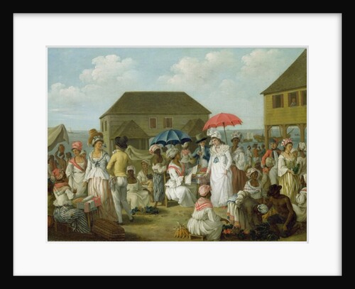 Linen Market, Dominica, c.1780 by Agostino Brunias