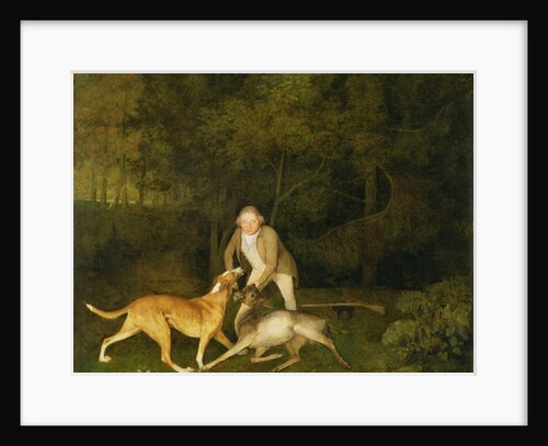 Freeman, the Earl of Clarendon's Gamekeeper, With a Dying Doe and Hound, 1800 by George Stubbs