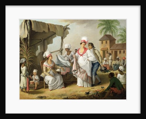 Linen Market, Roseau, Dominica, c.1780 by Agostino Brunias
