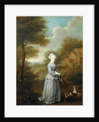 Miss Wood with her Dog, c.1730 by William Hogarth