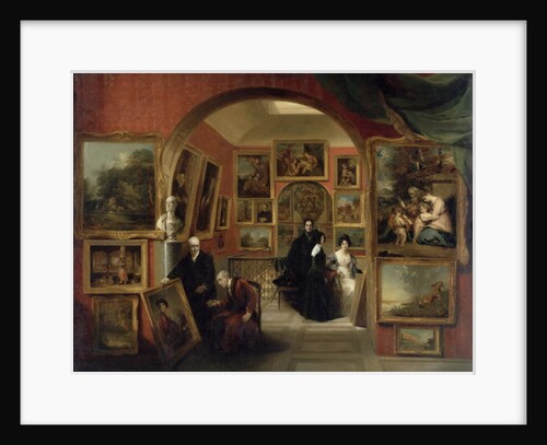 The Interior of the British Institution Gallery, 1829 by John Scarlett Davis
