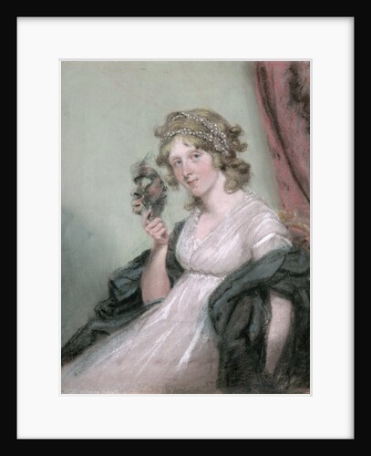 A Lady Holding a Negro Mask, c.1795-80 by John Raphael Smith