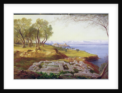 Corfu from Ascension, c.1856-64 by Edward Lear