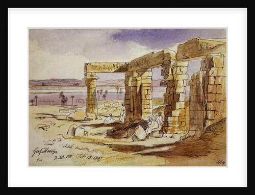 Garf Hoseyn, 2.30pm, 15th February 1867 by Edward Lear