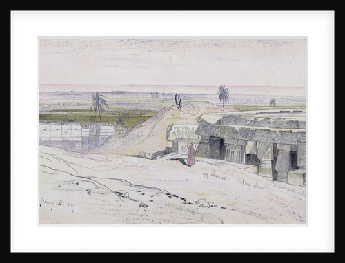 Abydus, 1pm, 12th January 1867 by Edward Lear