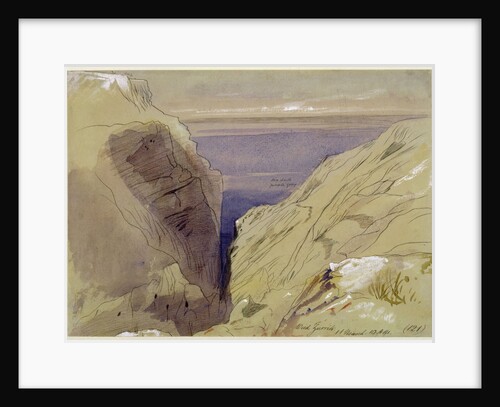 Wied Zurrik, Malta, 10 am, 11th March by Edward Lear