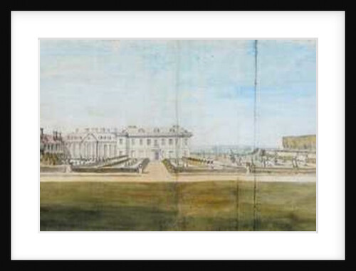 A View of the Garden and House at Upper Winchendon, Buckinghamshire by Peter Tillemans