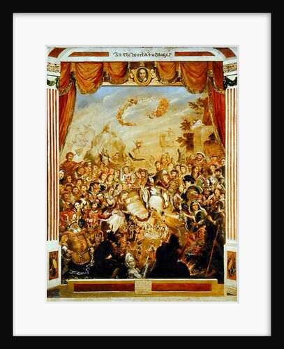 The First Appearance of William Shakespeare on the Stage of the Globe with Part of his Dramatic Company in 1564, 1864-65 by George Cruikshank