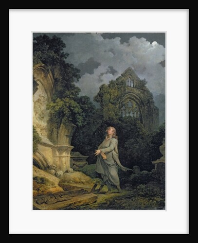 Visitor to a Moonlit Churchyard, 1790 by Philip James de Loutherbourg