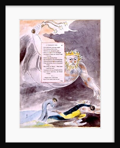 The Bard, A Pindaric Ode: 'O'er thy Country Hangs, The Scourge of Heaven by William Blake