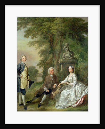 Jonathan Tyers and his Daughter, Elizabeth, and her Husband, John Wood, c.1750-52 by Francis Hayman