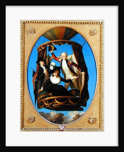Captain Vincenzo Lunardi with his Assistant George Biggin and Mrs Letitia Anne Sage, in a Balloon, 1785 by John Francis Rigaud
