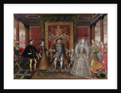 An Allegory of the Tudor Succession: The Family of Henry VIII, c.1589-95 by English School
