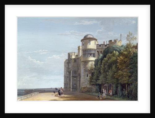 The North Terrace, Windsor Castle, looking East by Paul Sandby