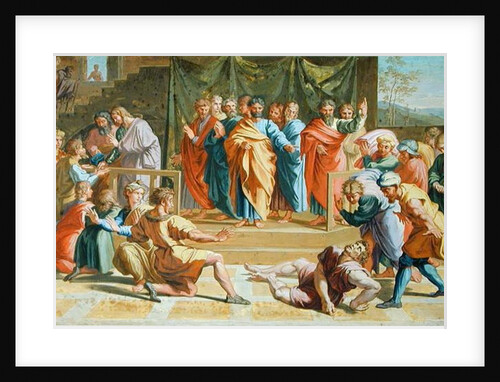 Death of Ananias, after a painting by Raphael 1740 by Joseph Goupy