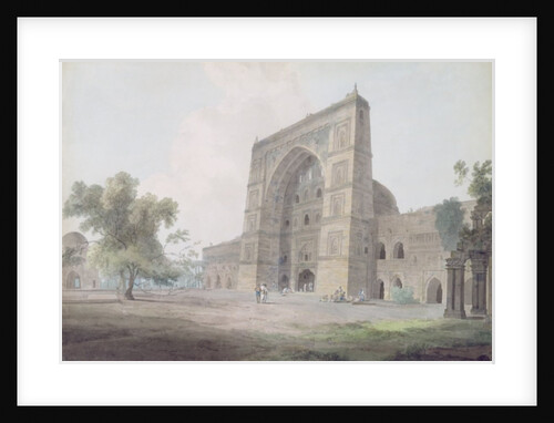 Main Entrance of the Jami Mosque, Jaunpur, 1789 by Thomas & William (1769-1837) Daniell