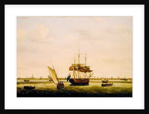 The Frigate 'Surprise' at Anchor off Great Yarmouth, Norfolk, c.1775 by Francis Holman