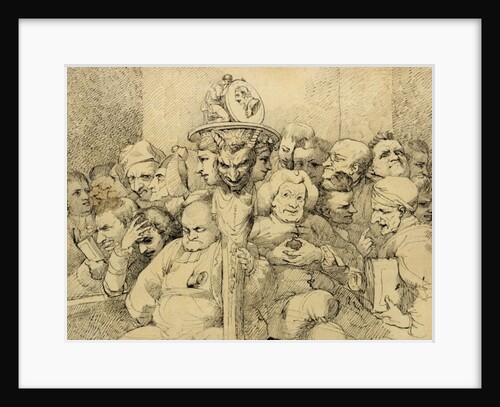Literary Characters Assembled Around the Medallion of Shakespeare, 1776 by John Hamilton Mortimer