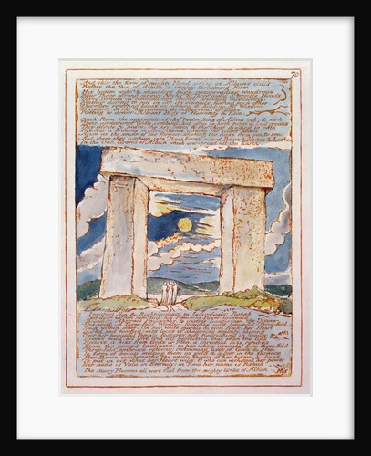 And this the Form of Mighty Hand... by William Blake