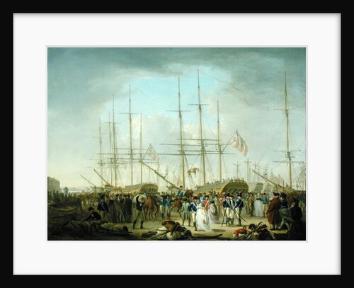 Hussars Embarking at Deptford by William Anderson