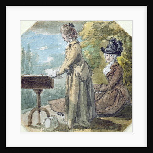 Lady Francis Scott and Lady Elliot, c.1770 by Paul Sandby