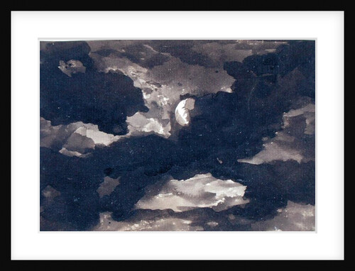 Study of a Clouded Moonlit Sky by George Romney