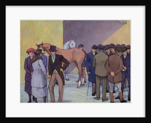 A Morning at Tattersall's by Robert Polhill Bevan