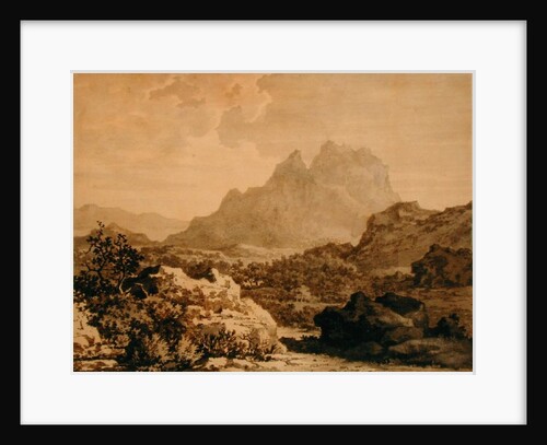 Mountainous Landscape, c.1780 by Alexander Cozens