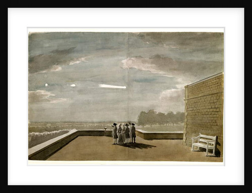 The Meteor of August 18, 1783, as seen from the East Angle of the North Terrace, Windsor Castle, 1783 by Paul Sandby