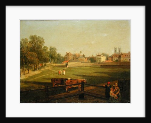 A Western View of Part of Westminster and Bird Cage Walk, from Mill House by George Arnald