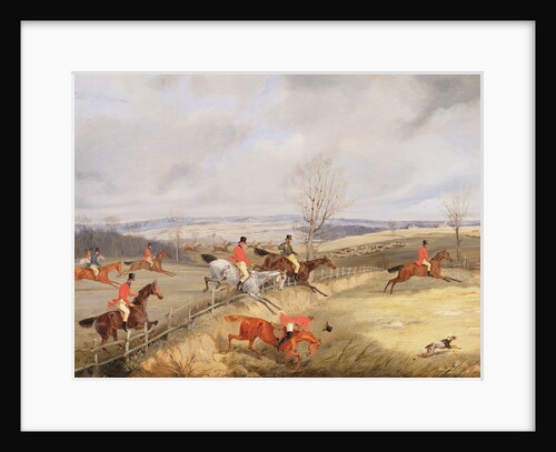 Hunting Scene, Drawing the Cover by Henry Thomas Alken