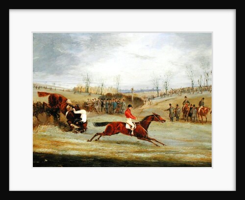 A Steeplechase, Another Hedge by Henry Thomas Alken
