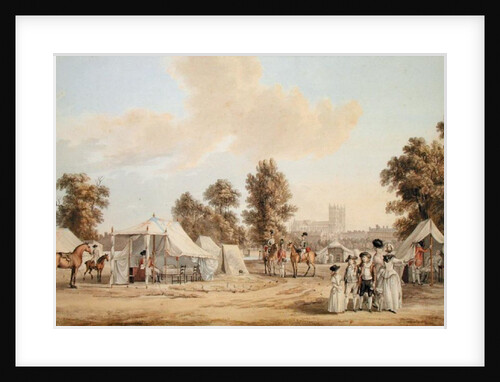An encampment in St. James's Park by Paul Sandby