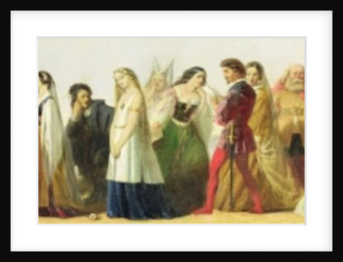 Procession of characters from Shakespeare by Irish School