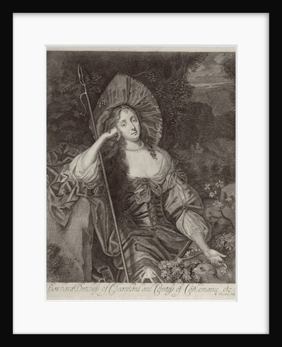 Barbara Duchess of Cleaveland as a Shepherdess engraved by William Sherwin, 1670 by Peter Lely